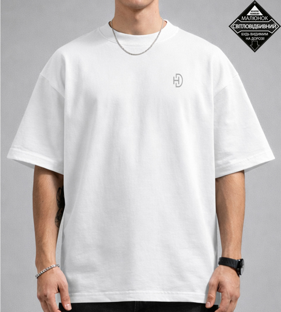 Футболка оверсайз Стрейч HD reflective 4602м (Уп.4шт M-XXL), Білий 1
