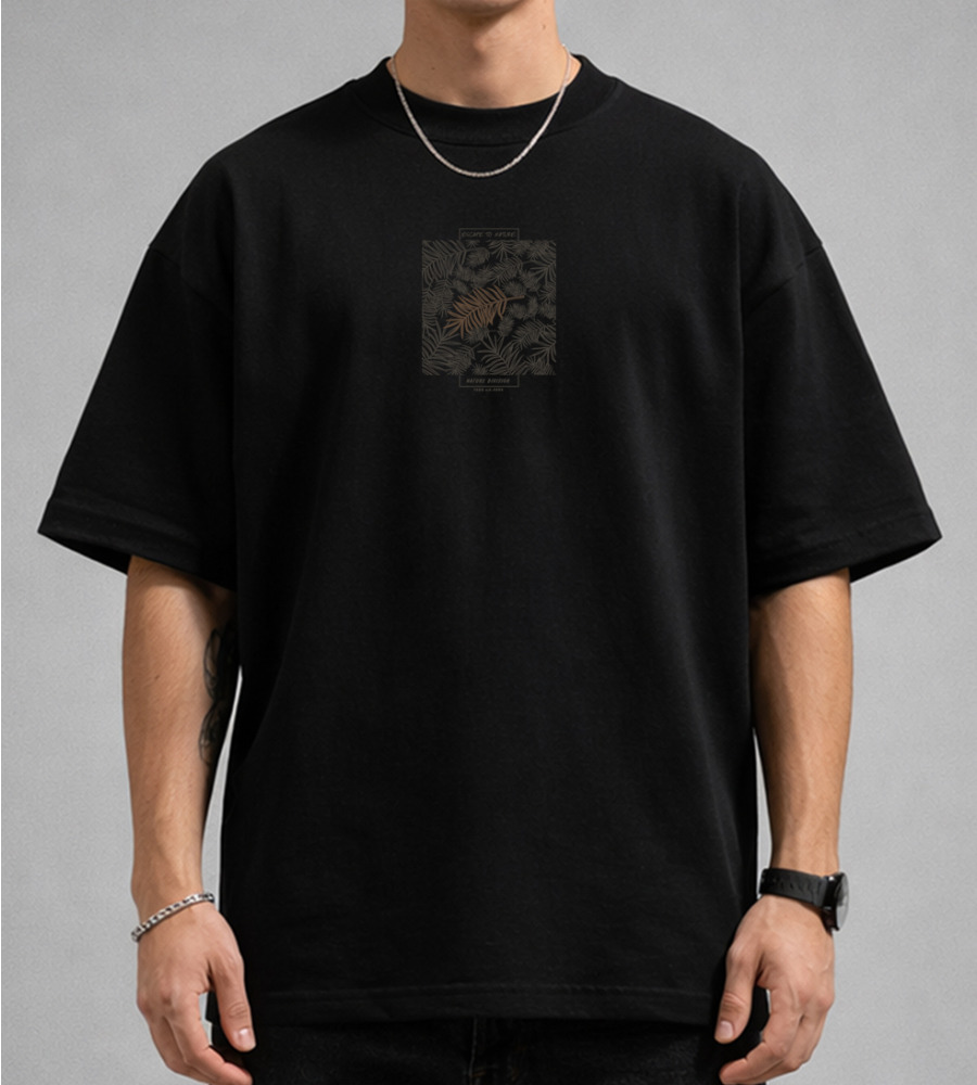 Футболка оверсайз Стрейч Nature 4617м (Уп.4шт M-XXL), Чорний 1