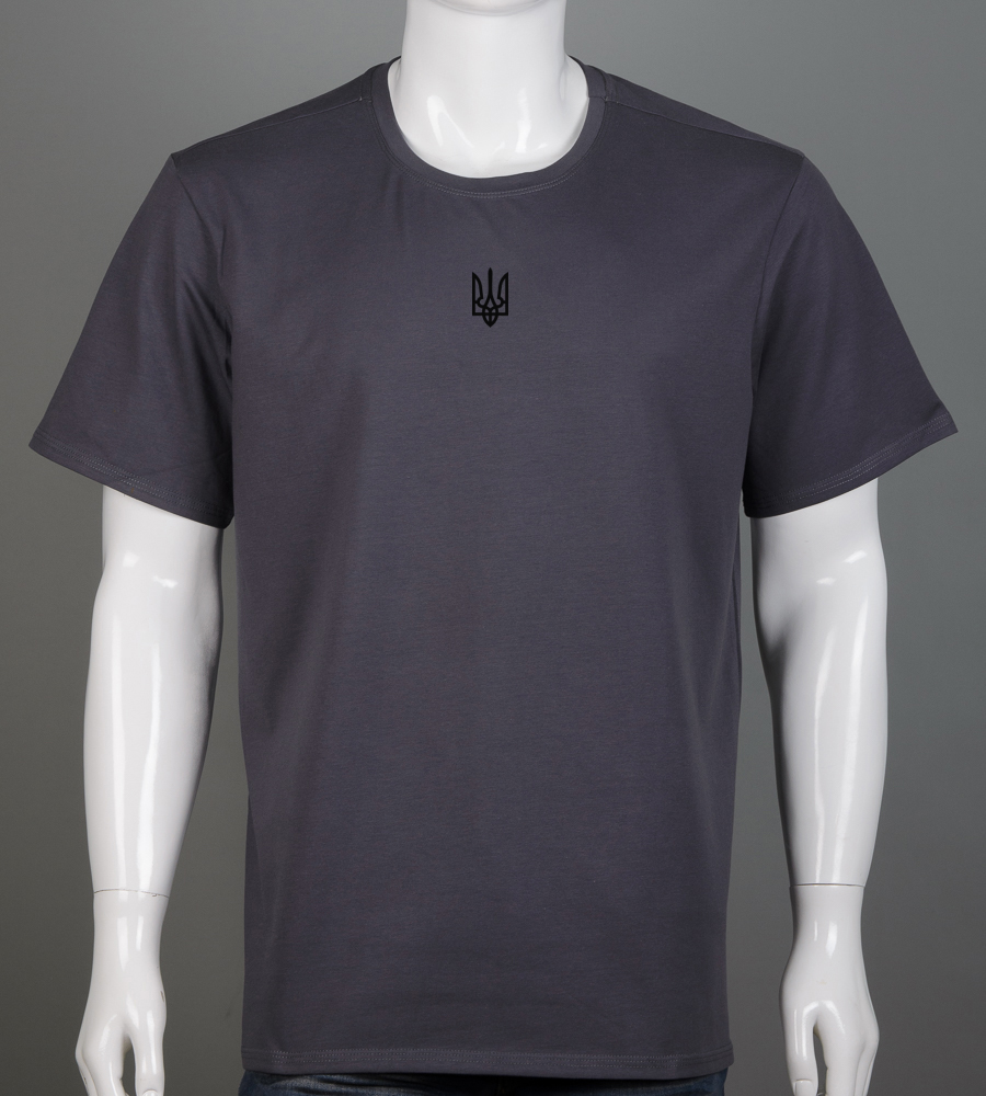 Футболка супер-батал Тризуб 2401вб (Уп.2шт 7XL,8XL), Графіт 1