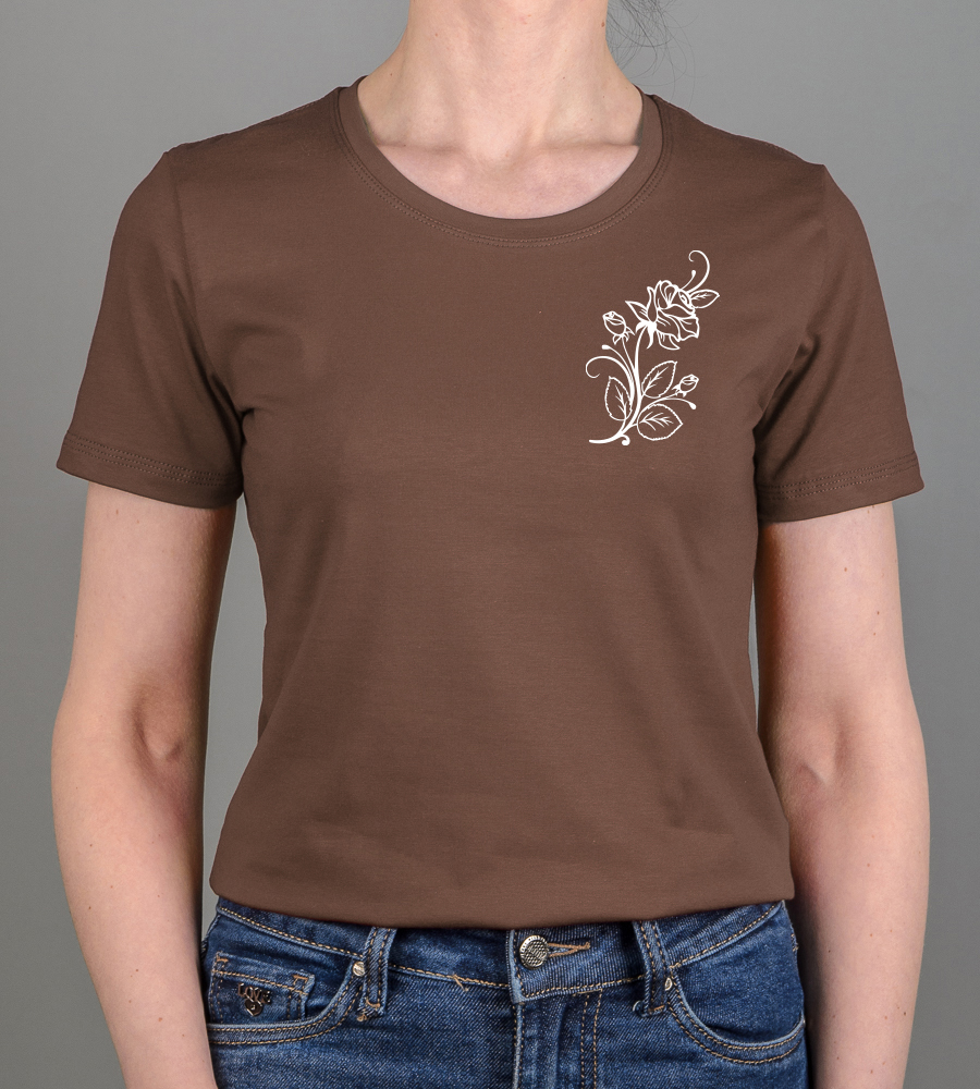 Футболка жіноча Rose 2582ж (Уп.4шт M-XXL), Коричневий 1