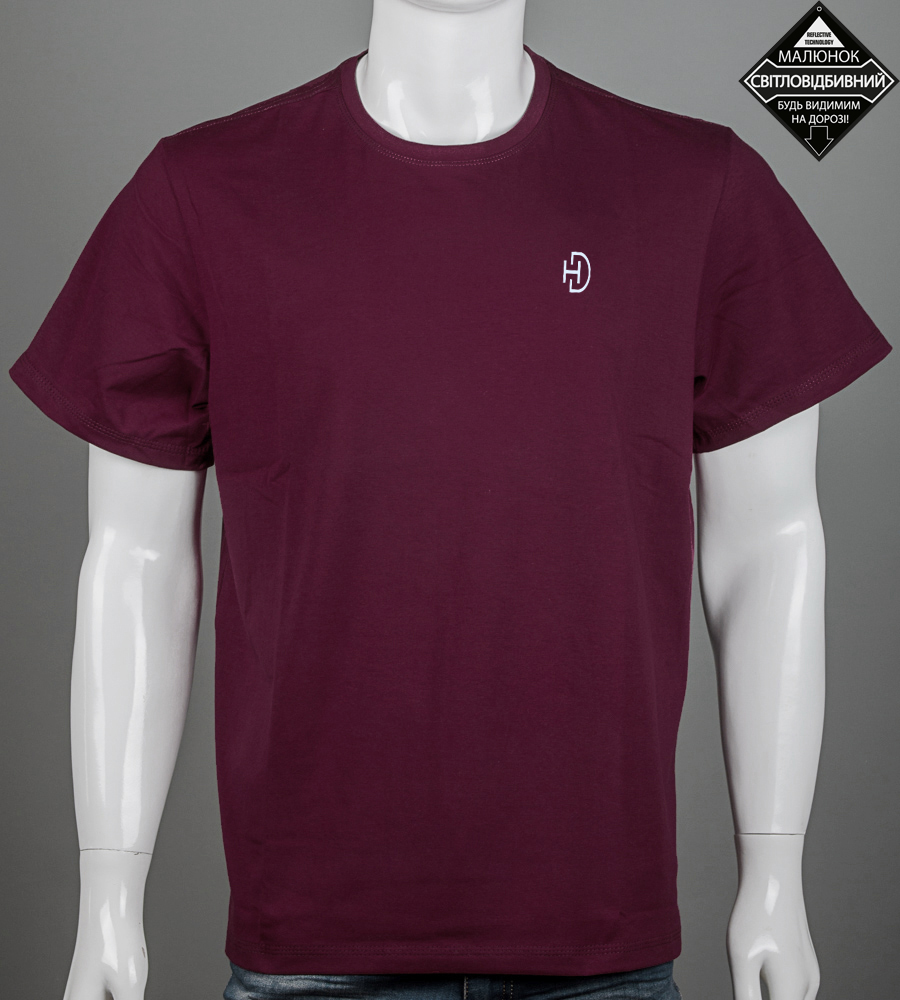 Футболка супер-батал HD reflective 2602сб (Уп.2шт 5XL,6XL), Марсала 1