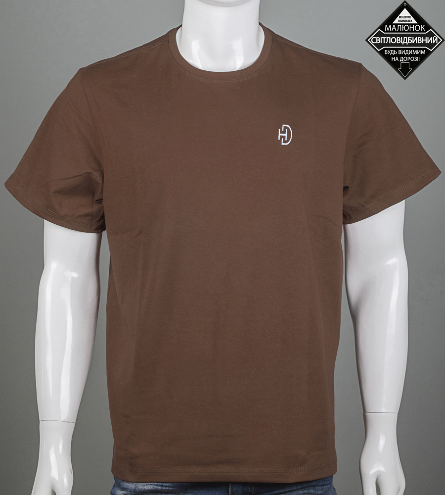 Футболка супер-батал HD reflective 2602сб (Уп.2шт 5XL,6XL), Коричневий 1