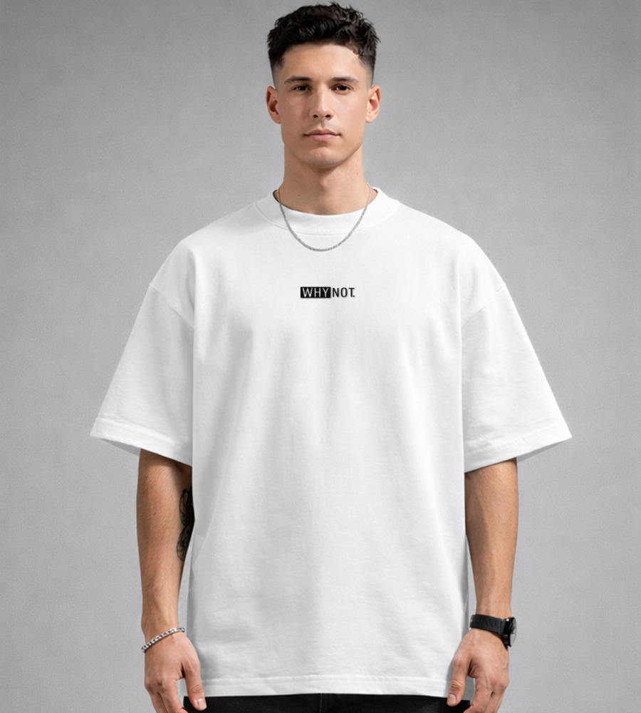 Футболка оверсайз Why Not 3614м (Уп.4шт S-XL), Білий 1