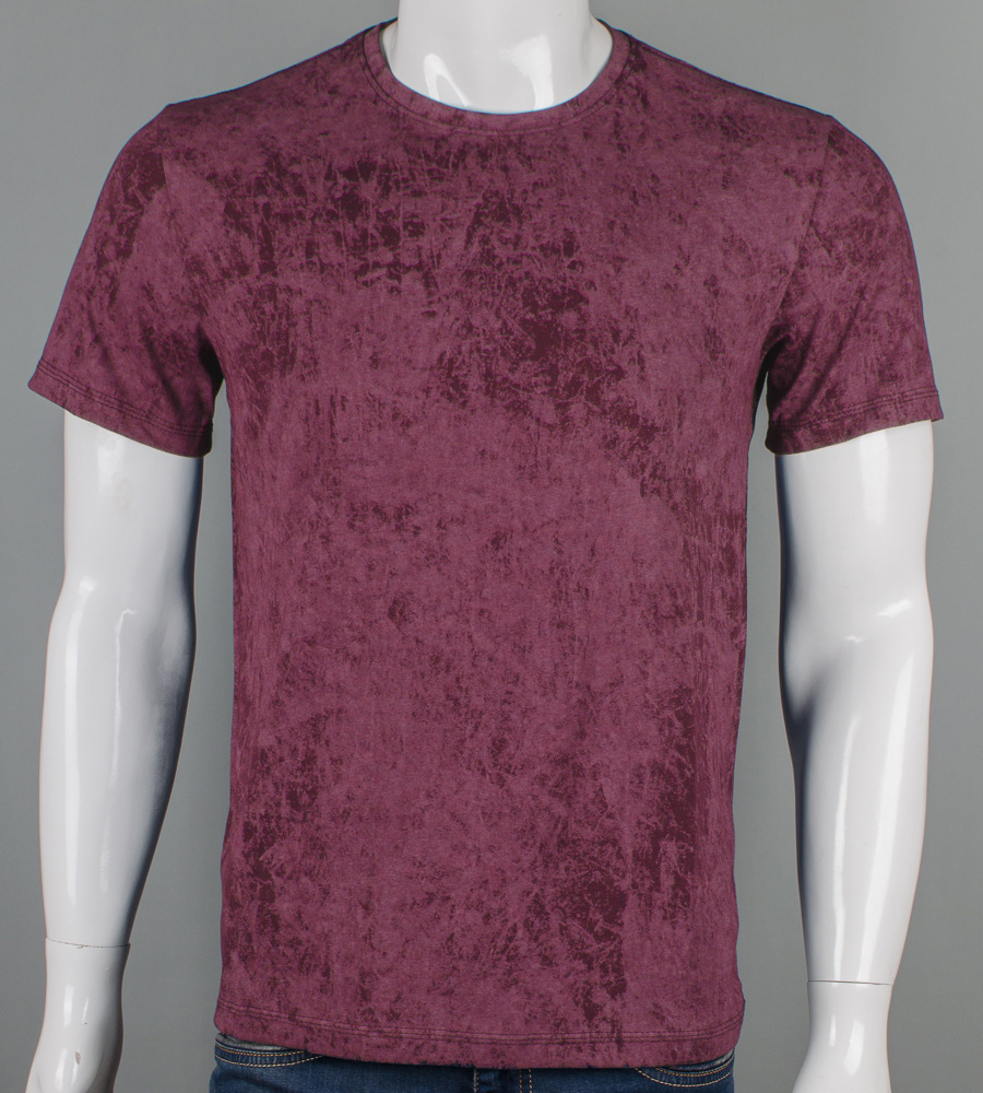 Футболка батал Мармур 2500б (Уп.4шт 3XL,4XL), Бордовий 1