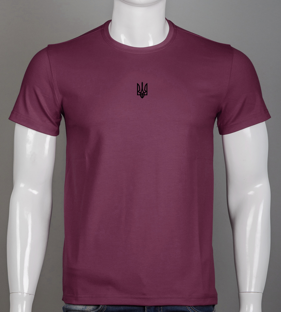 Футболка чоловіча Тризуб 2401м (Уп.4шт M-XXL), Марсала 1