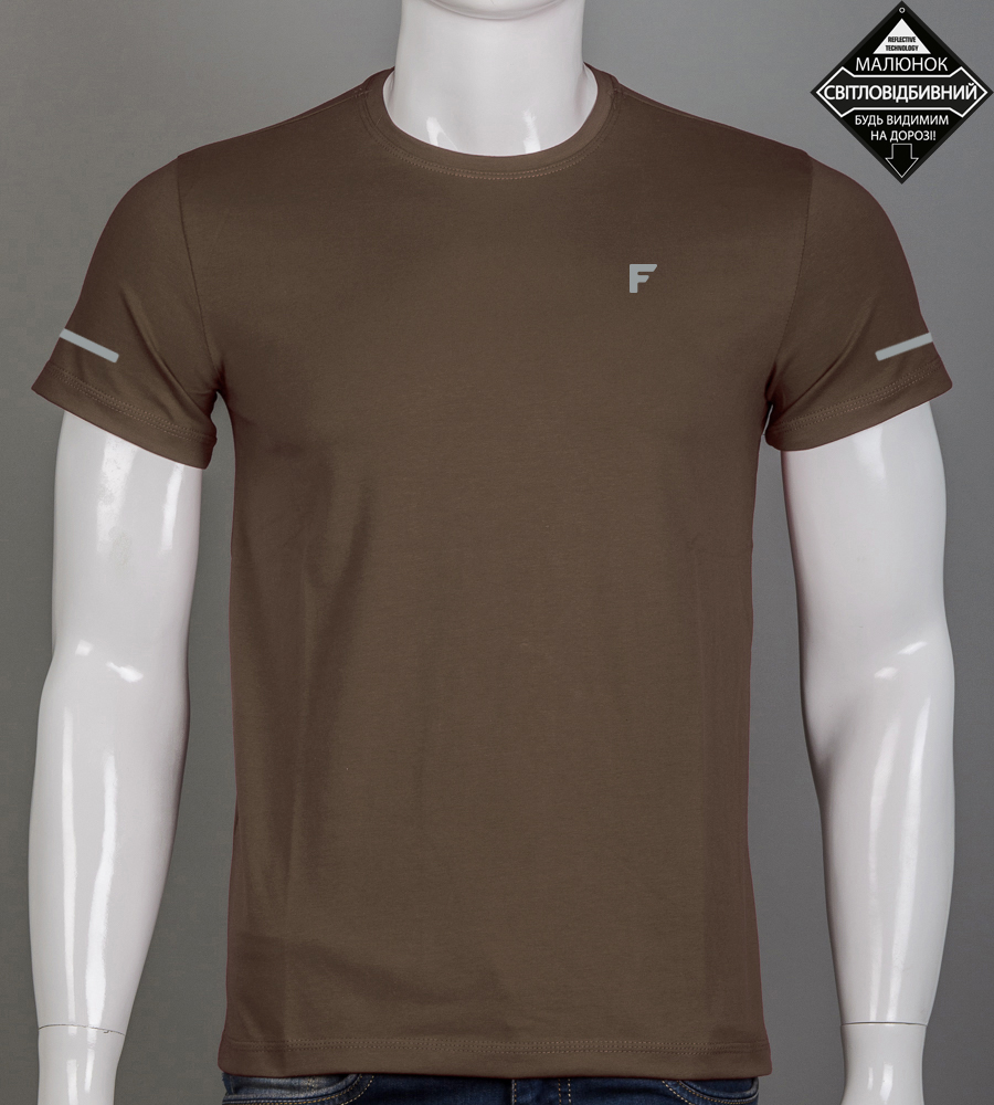 Футболка чоловіча Fero reflective 2520м (Уп.4шт M-XXL), Коричневий 1
