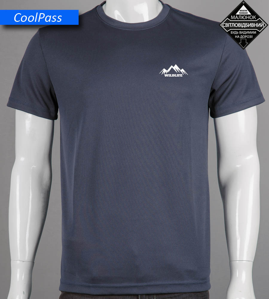 Футболка Coolpass Wild Life Reflective 5516м (Уп.4шт M-XXL), Графіт 1