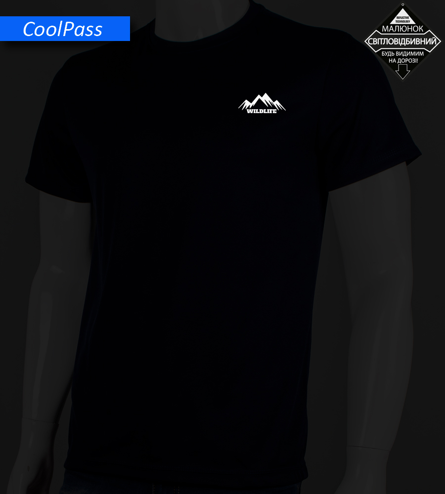 Футболка Coolpass Wild Life Reflective 5516м (Уп.4шт M-XXL), Графіт 2