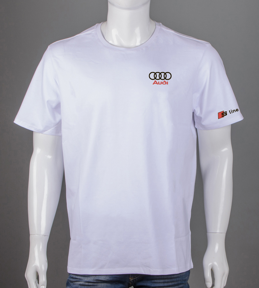 Футболка супер-батал AUDI 2250сб (Уп.2шт 5XL,6XL), Білий 1