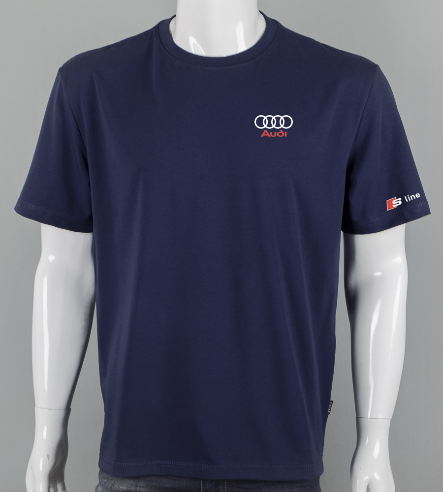 Футболка супер-батал AUDI 2250сб (Уп.2шт 5XL,6XL), Темно-синій 1