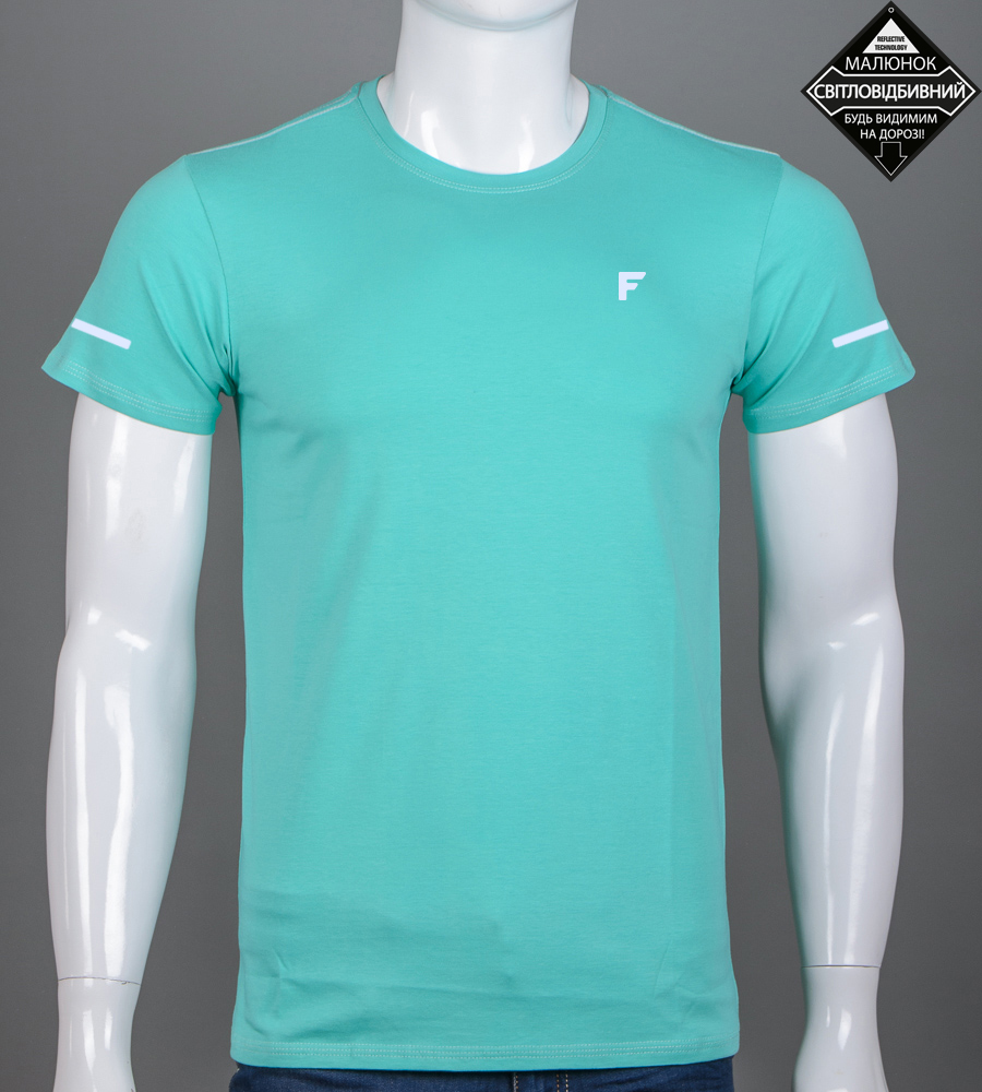 Футболка чоловіча Fero reflective 2520м (Уп.4шт M-XXL), М'ята 1