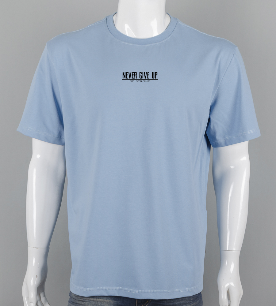 Футболка батал Never Give Up 2422б (Уп.4шт 3XL,4XL), Блакитний 1