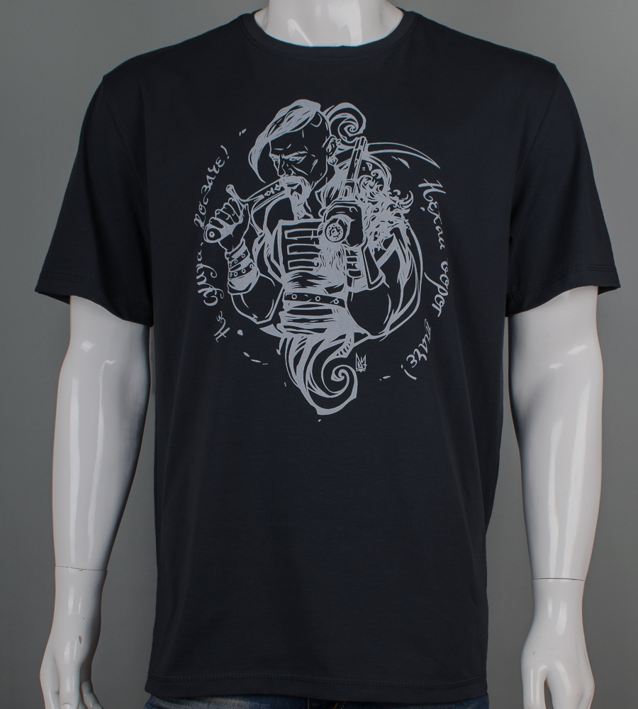 Футболка батал Козак 2503б (Уп.4шт 3XL,4XL), Чорний 1