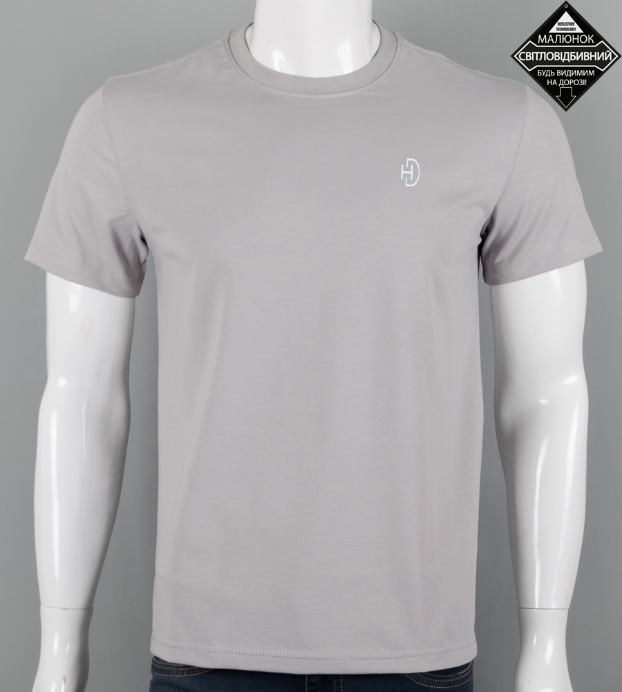 Футболка чоловіча HD reflective 2602м (Уп.4шт M-XXL), Світло-сірий 1