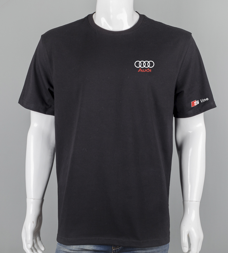 Футболка супер-батал AUDI 2250вб (Уп.2шт 7XL,8XL), Чорний 1