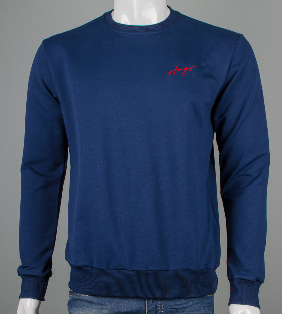 Світшот двонитка 7619с (Уп.4шт M-XXL), Темно-синій 1
