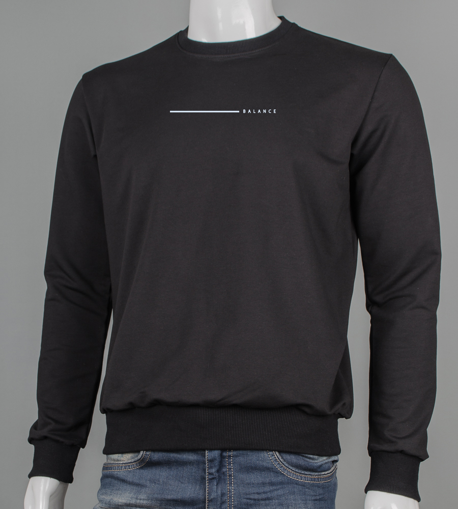 Світшот двонитка Balance 7623с (Уп.4шт M-XXL), Чорний 1
