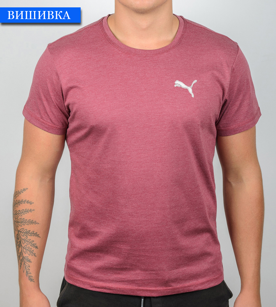 Футболка МЕЛАНЖ Puma вишивка 1452м (Уп.4шт M-XXL)