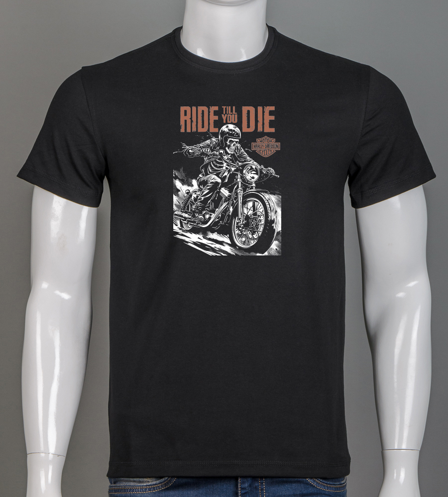 Футболка чоловіча Ride till you die 2531м (Уп.4шт M-XXL)