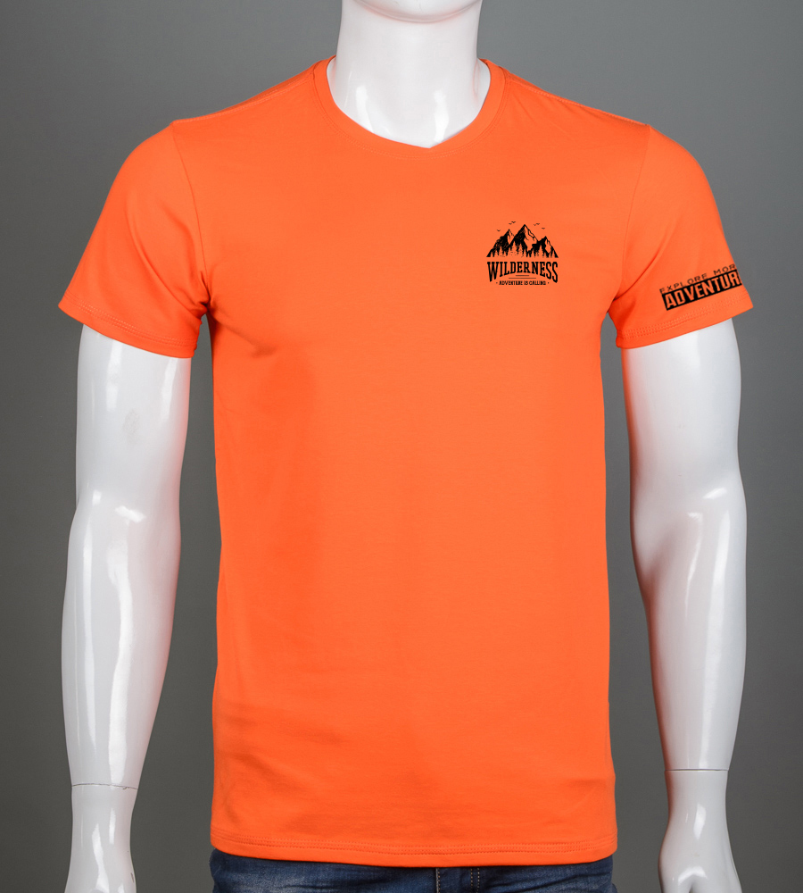 Футболка чоловіча Wilderness 2405м (Уп.4шт M-XXL), Помаранч 1