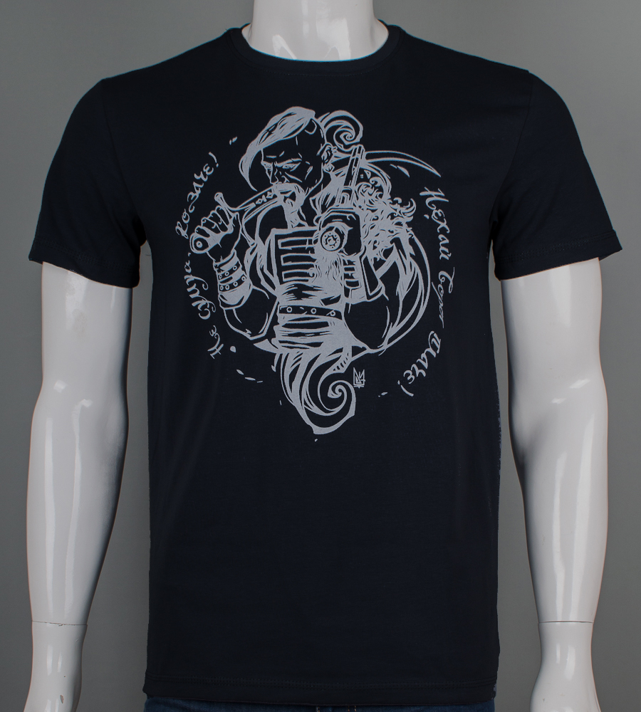 Футболка чоловіча Козак 2503м (Уп.4шт M-XXL), Чорний 1