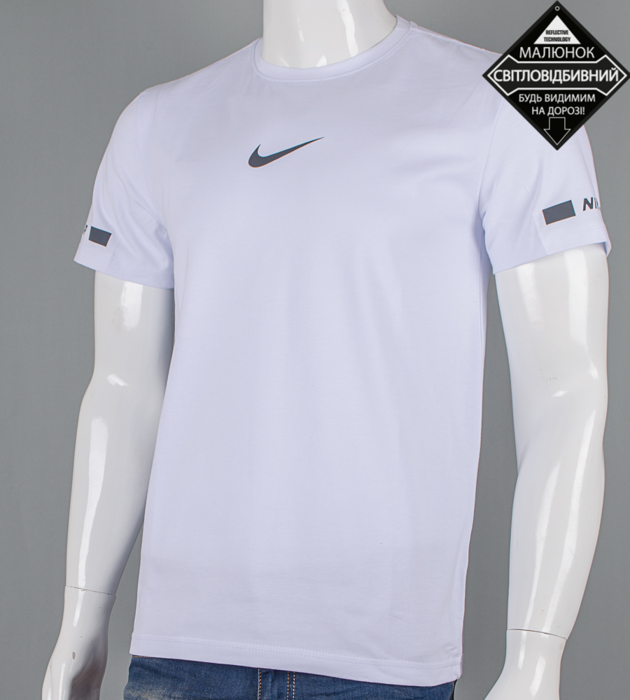 Футболка чоловіча Nike Reflective Білий 2430м (1шт)