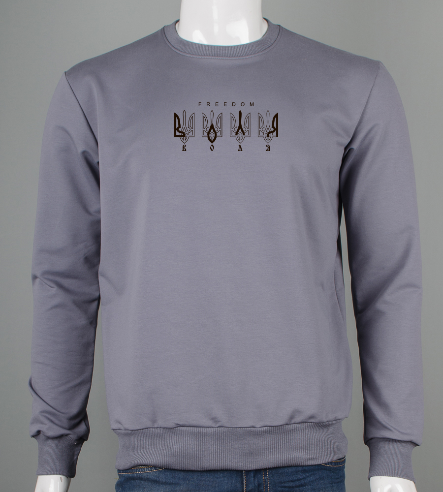 Світшот чоловічий Воля 7307с (Уп.4шт M-XXL)