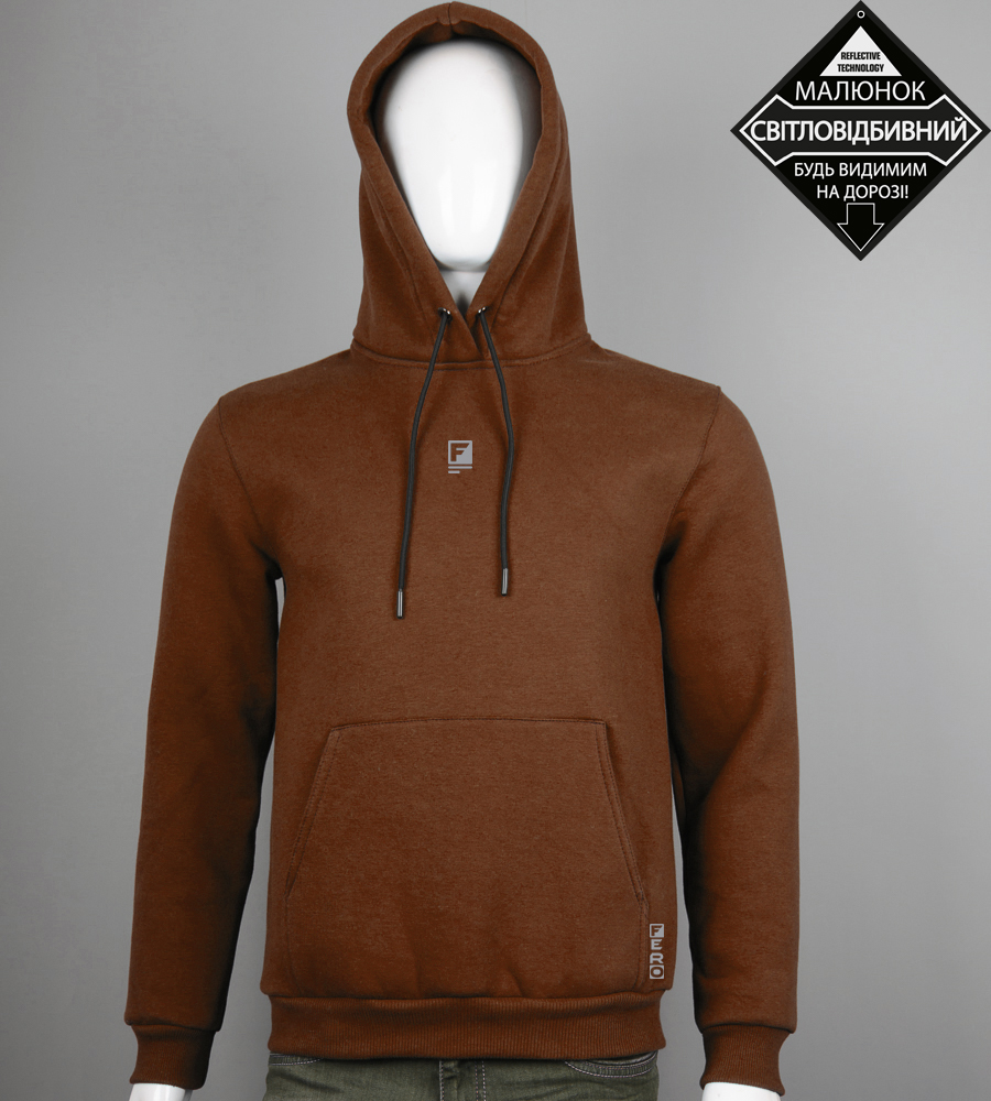 Худі тринитка Fero Reflective 9425к (Уп.4шт M-XXL)