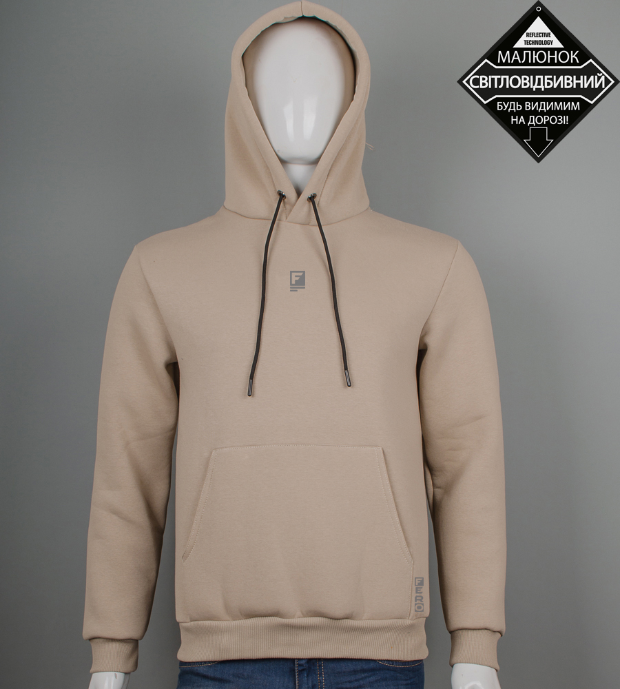 Худі тринитка Fero Reflective 9425к (Уп.4шт M-XXL)