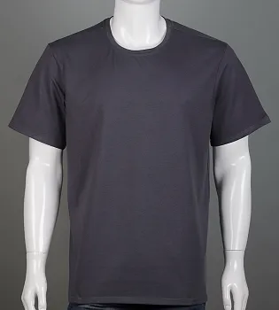 Футболка батал Однотонна Графіт 2300б,  (1шт), 3XL