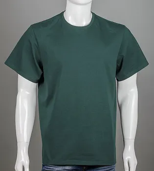 Футболка батал Однотонна 2300б (Уп.4шт 3XL,4XL), Смарагдовий