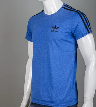 Футболка МЕЛАНЖ Adidas 1223м (Уп.4шт M-XXL), Електрик меланж