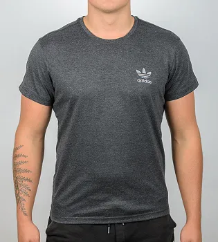 Футболка МЕЛАНЖ ADIDAS 1111м (Уп.4шт M-XXL), Т.Сірий меланж