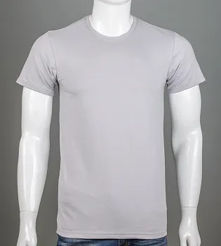 Футболка чоловіча Однотонна 2300м (Уп.4шт M-XXL), Світло-сірий