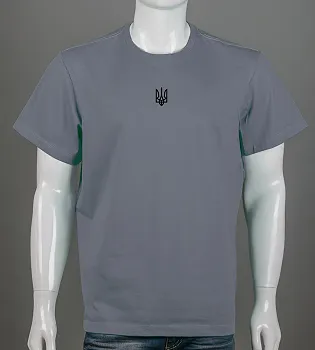 Футболка батал Тризуб 2401б (Уп.4шт 3XL,4XL), Сірий