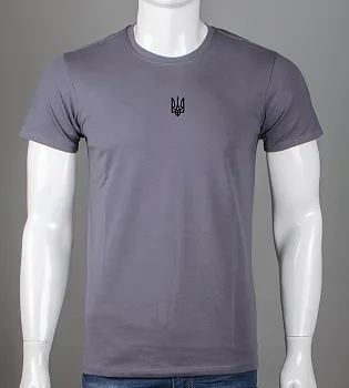 Футболка чоловіча Тризуб 2401м (Уп.4шт M-XXL), Сірий
