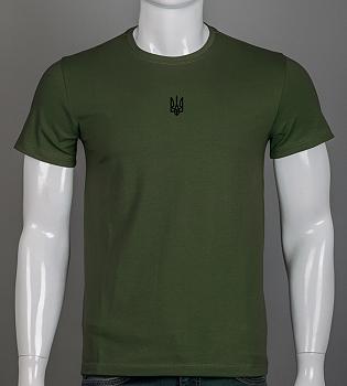 Футболка чоловіча Тризуб Хакі 2401м,  (1шт), M