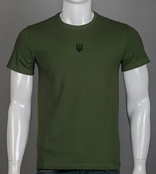 Футболка чоловіча Тризуб Хакі 2401м,  (1шт), M