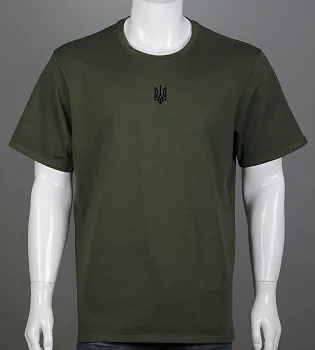 Футболка батал Тризуб 2401б (Уп.4шт 3XL,4XL), Хакі