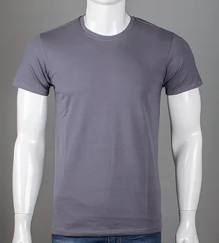 Футболка чоловіча Однотонна 2300м (Уп.4шт M-XXL), Сірий