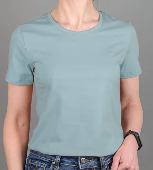 Футболка жіноча Однотонна 2300ж (Уп.4шт M-XXL), Полин