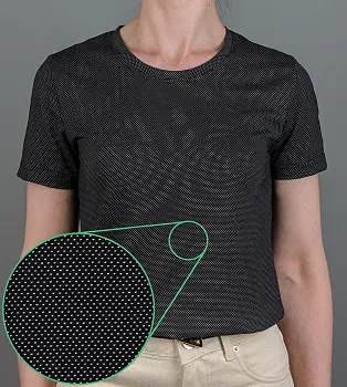 Футболка жіноча Однотонна Чорний (крапки) 2300ж,  (1шт), M