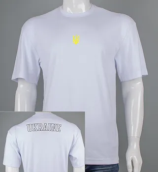 Футболка оверсайз UKRAINE 3311м (Уп.4шт M-XXL), Білий