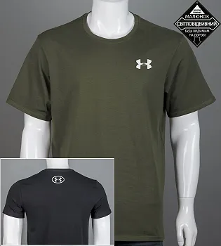 Футболка супер-батал Under Armour 2411сб (Уп.2шт 5XL,6XL), Хакі