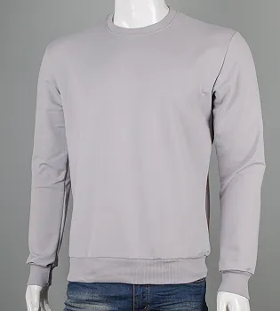 Світшот чоловічий Однотонний 7300с (Уп.4шт M-XXL), Світло-сірий