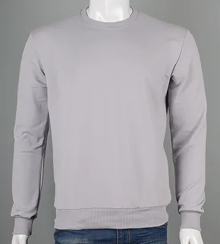 Світшот батал двонитка Однотонний 7300б (Уп.4шт 3XL,4XL), Світло-сірий