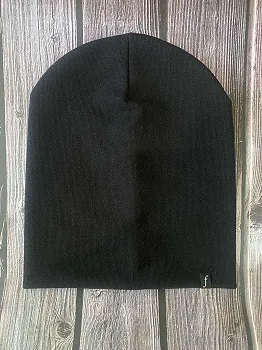 Шапка-носок Трикотажна Подвійна (24055), Чорний