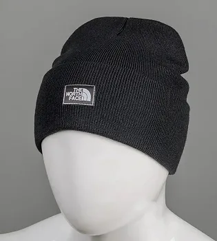 Шапка молодіжна "Ріжки" The North Face (m22), Чорний