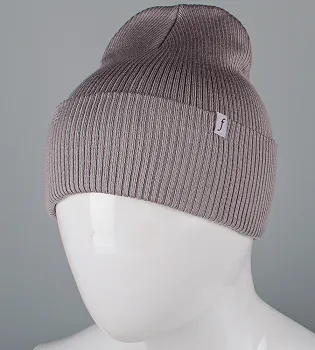 Бавовняна подвійна резинка з відворотом (С2325), Сірий