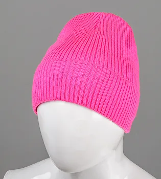 Базова шапка Резинка на ФЛІСІ (201030ф), Малиновий